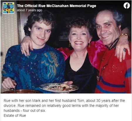  Rue McClanahan's Son Mark, Her Ex-Husband Tom and  Rue McClanahan
